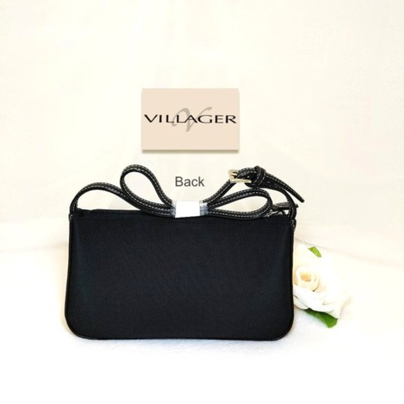 VILLAGER by Liz Claiborne Black Shoulder Bag Mini small Purse Cute little bag - Picture 2 of 10